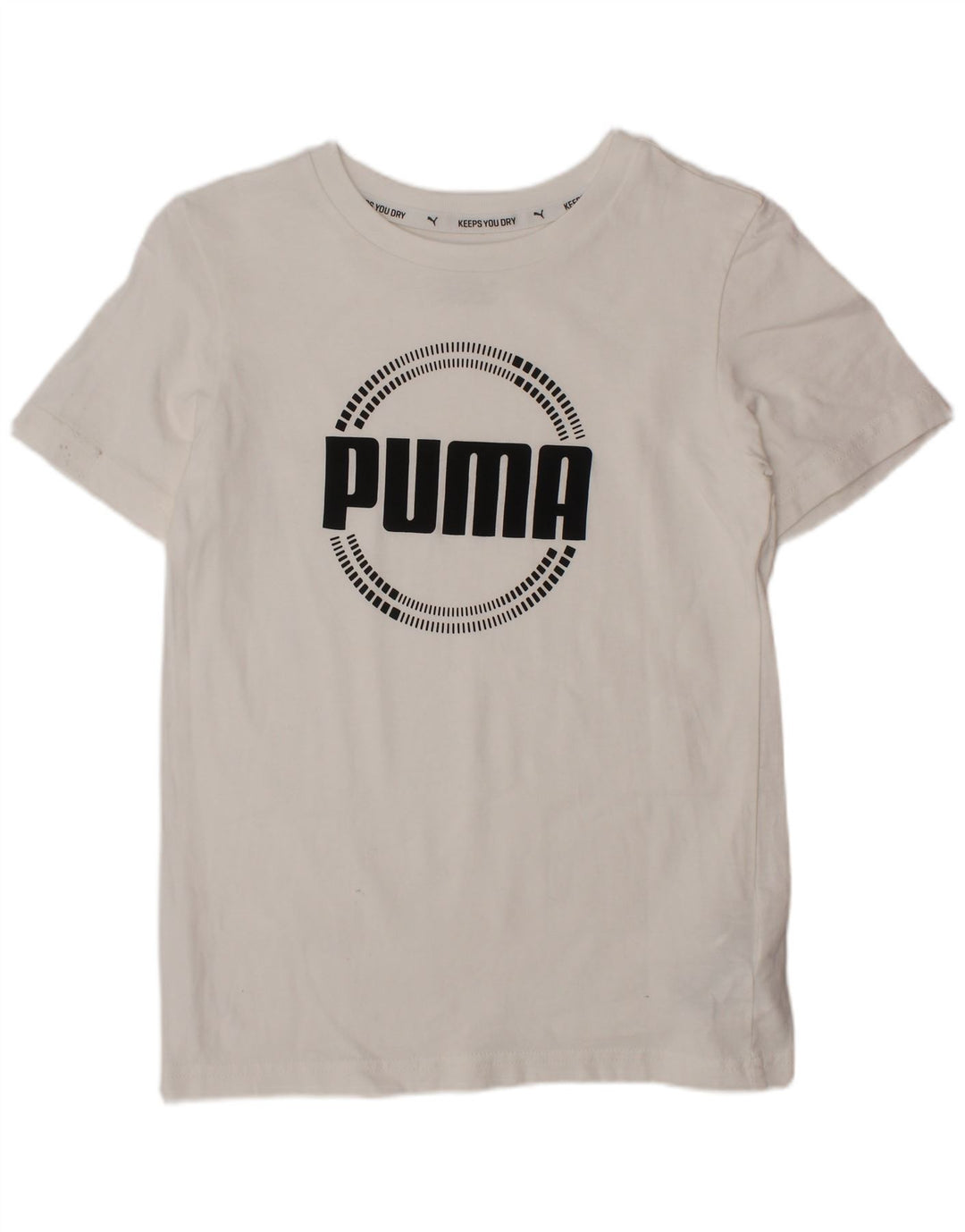 PUMA Camiseta gráfica para niño 9-10 años Algodón Blanco