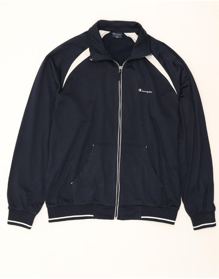 CHAMPION Chaqueta de chándal para hombre 2XL Azul marino Colorblock Poliéster