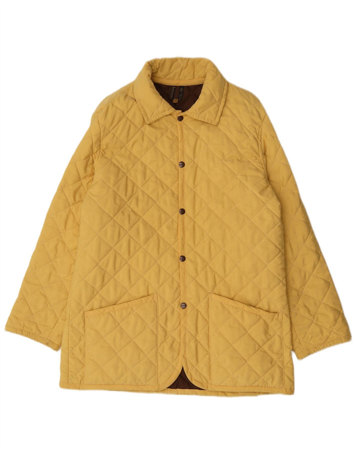 Lavenham Chaqueta acolchada para hombre UK 38 Poliéster amarillo medio