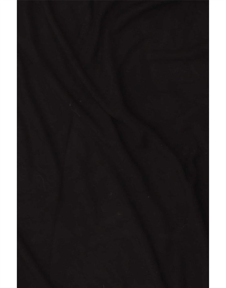 Zara Mujer Patrón Abstracto Top Manga Larga UK 46 Grande Negro