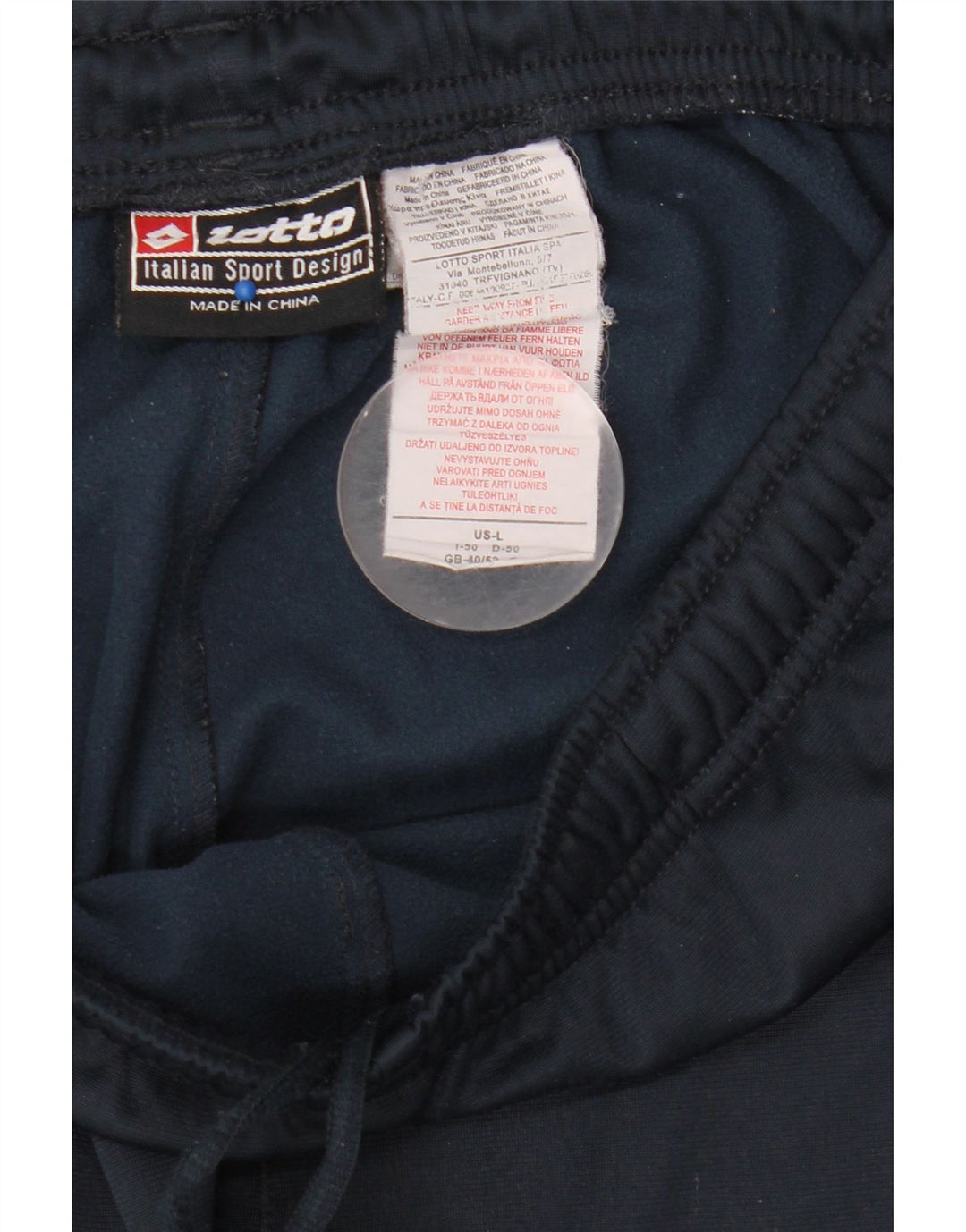 Lotto Pantalón Chándal Hombre Large Azul Marino Poliéster