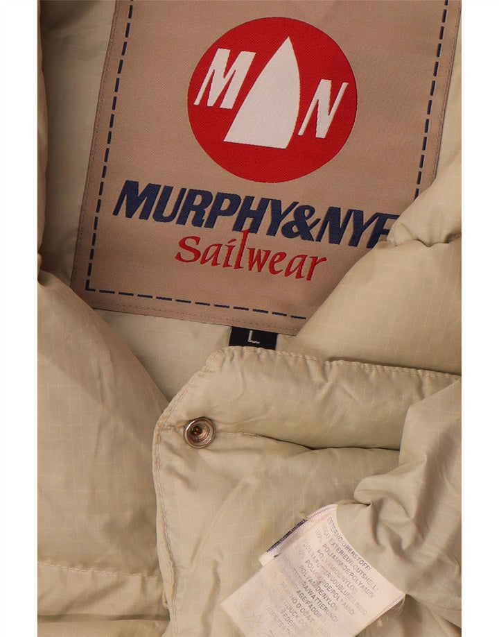 MURPHY & NYE Chaleco acolchado para hombre Sailmakers UK 40 Large Off White Poliamida