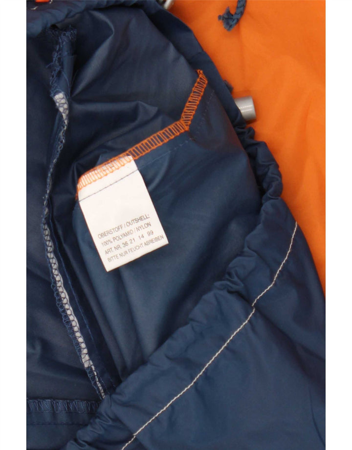 Vintage hombres suelto ajuste gráfico chaqueta de lluvia Reino Unido 36 pequeño multicolor