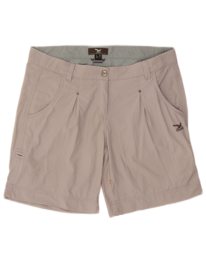 SALEWA Pantalones cortos casuales para mujer UK 12 Medium W34 Poliamida gris