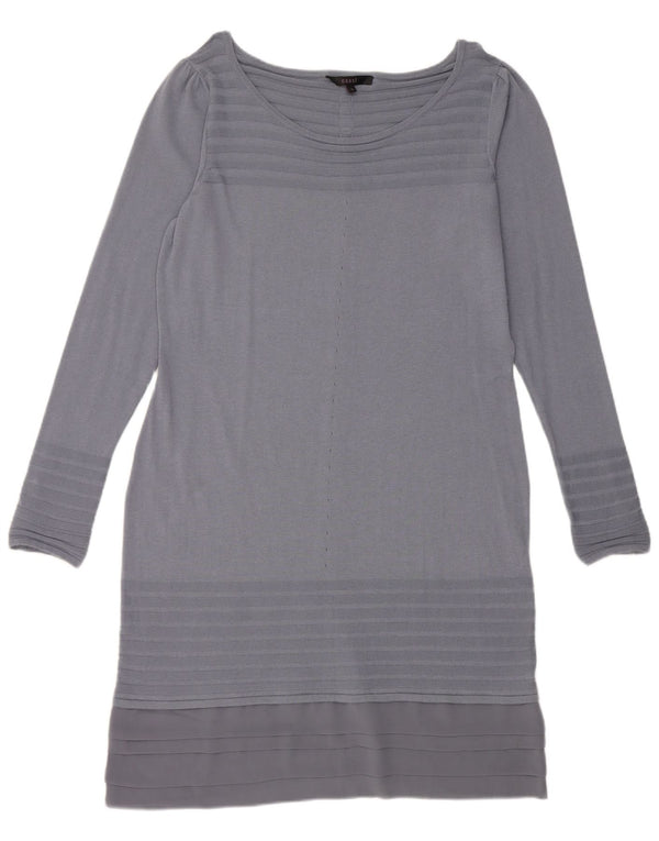 Coast Vestido tipo jersey de manga larga para mujer UK 46 Grande Poliamida a rayas azules