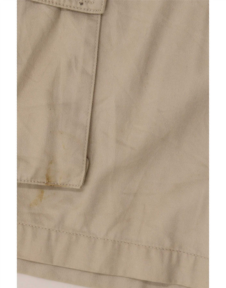 Vintage hombres cargo pantalones cortos grandes W30 Beige