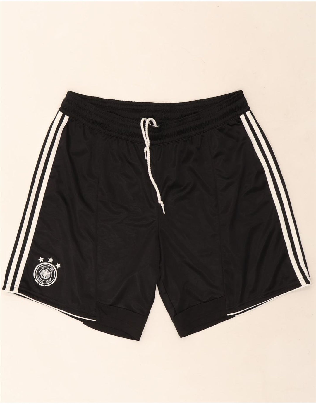 ADIDAS Mens Deutscher Fussball Bund Pantalones cortos deportivos Reino Unido 42 Grande Negro