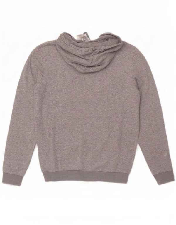 Adidas Hombre Sudadera Con Capucha Gráfica Jersey De Algodón Moteado Gris Medio