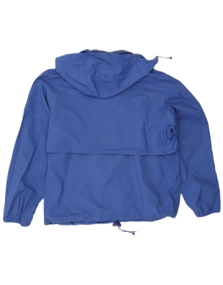 Eddie Bauer Chaqueta impermeable con capucha para hombre Reino Unido 40 Poliéster azul grande