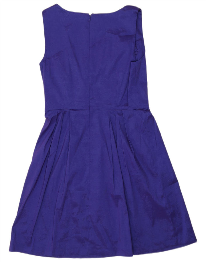 CALVIN KLEIN Vestido sin mangas para mujer US 12 Poliéster morado mediano