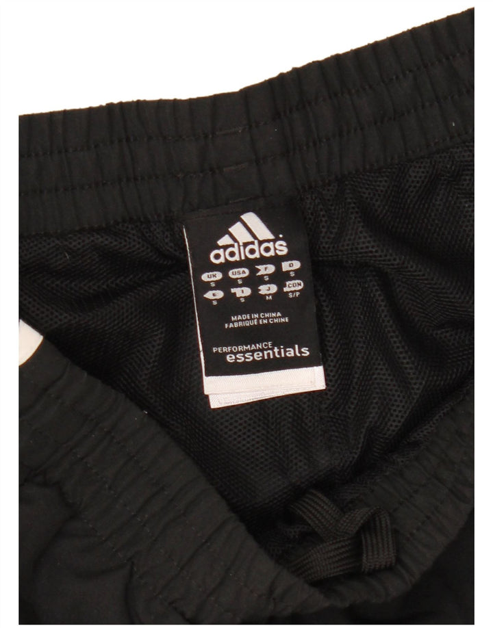 Adidas Hombre Climalite Chándal Pantalones Joggers Pequeño Poliéster Negro