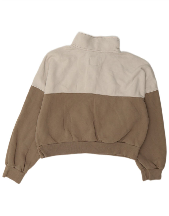 Abercrombie & Fitch - Sudadera corta para mujer, talla 40, color gris medio