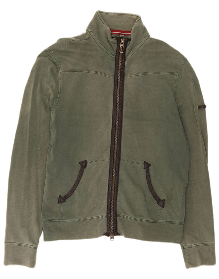 Armani Jeans Hombre Chándal Top Chaqueta Algodón Verde Medio