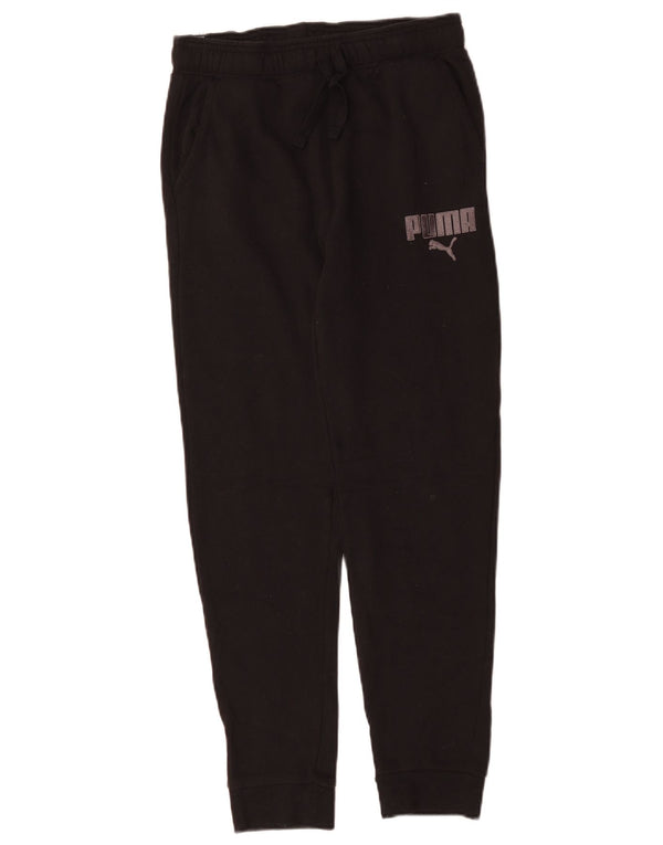 Puma Boys Graphic Chándal Pantalones Joggers 12-13 años Grande Negro