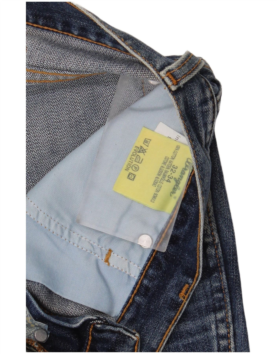 Wrangler Vaqueros rectos Evolution para hombre W32 L34 Algodón azul