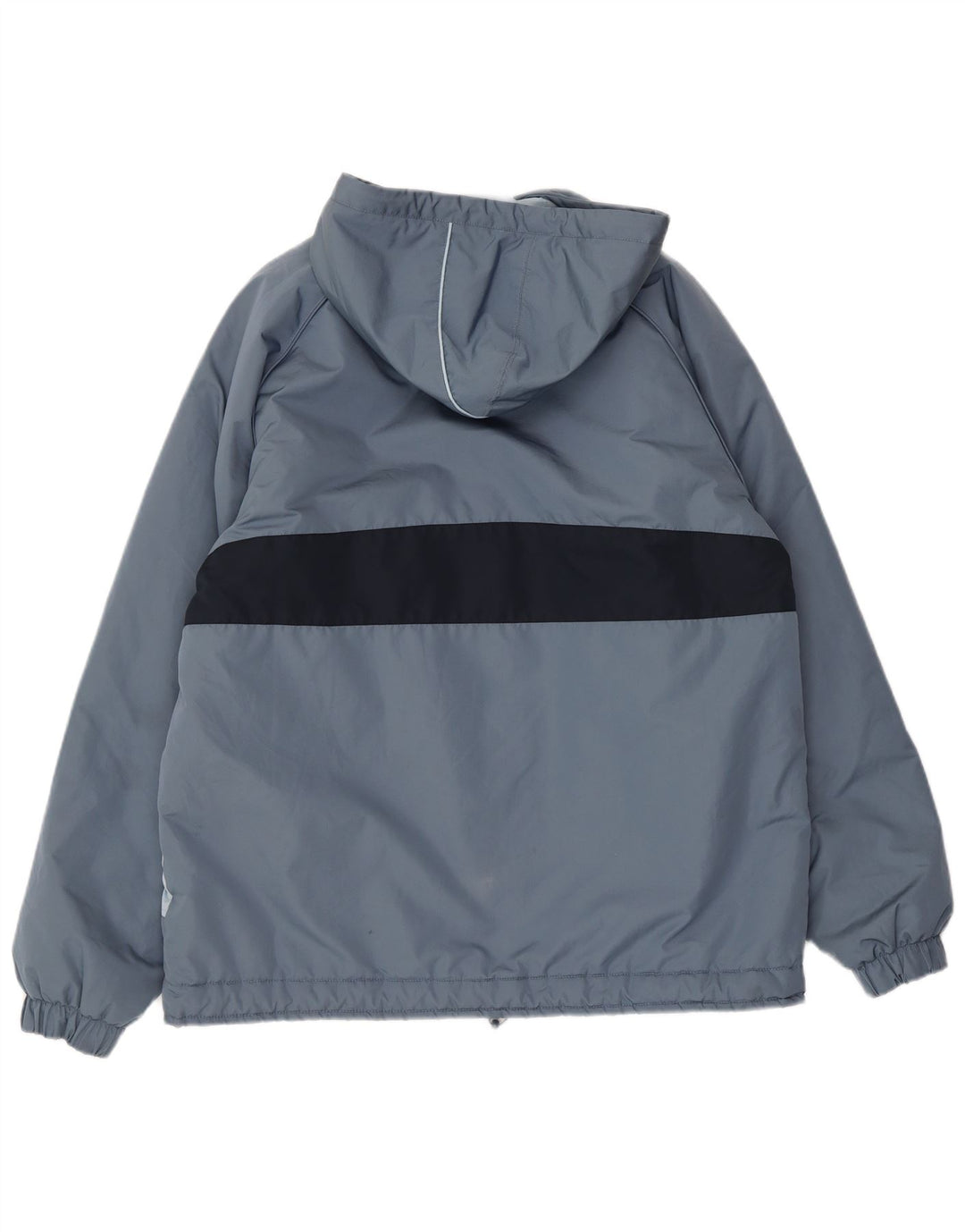 Ellesse Chaqueta anorak con capucha para hombre ES 38 Poliéster color block gris medio