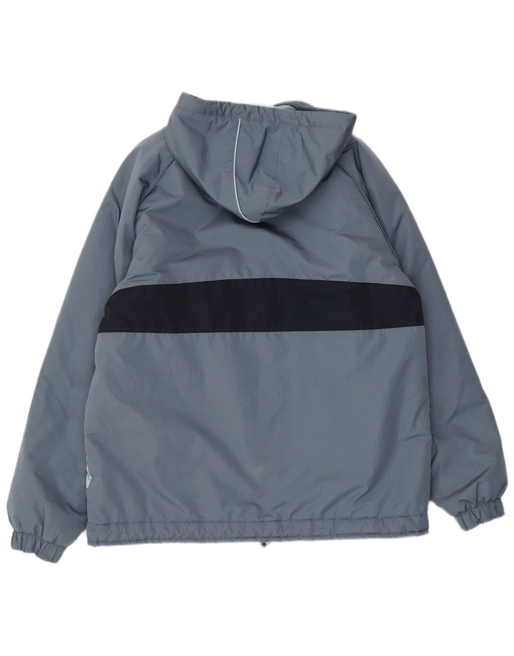 Ellesse Chaqueta anorak con capucha para hombre ES 38 Poliéster color block gris medio