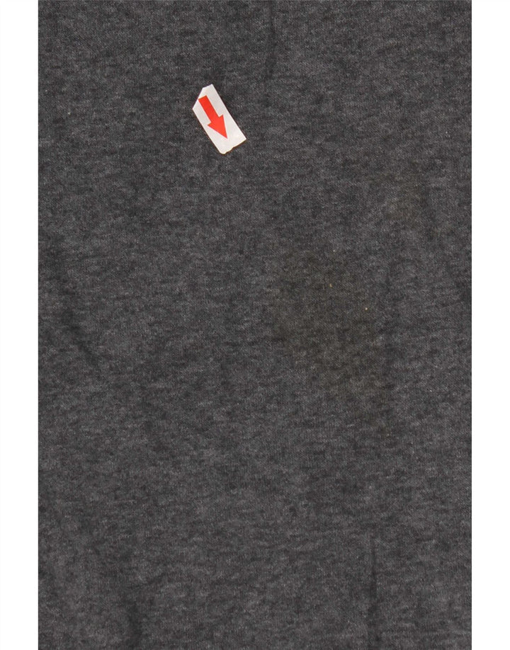 Adidas - Sudadera con capucha y cremallera para hombre, tamaño grande, algodón gris