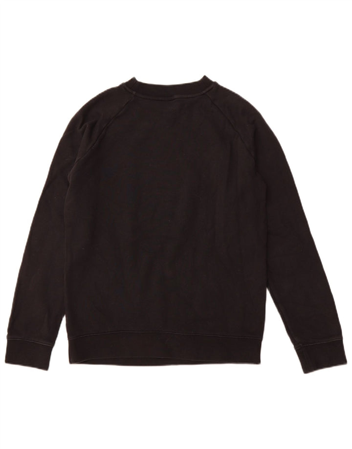 ADIDAS Sudadera gráfica para mujer Jumper UK 10 Small Black Cotton