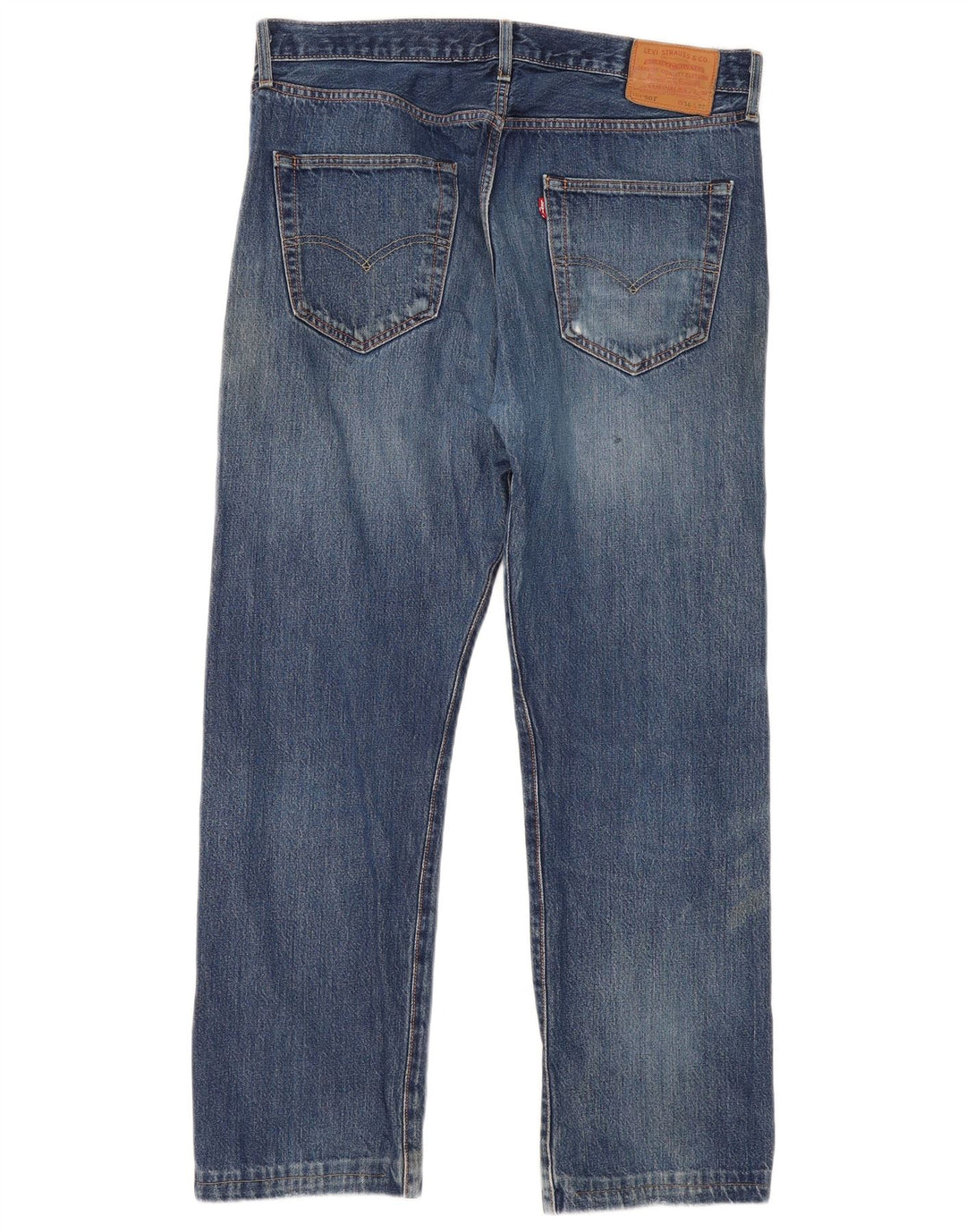 Levi's Hombre 501 Vaqueros Rectos W36 L30 Algodón Azul