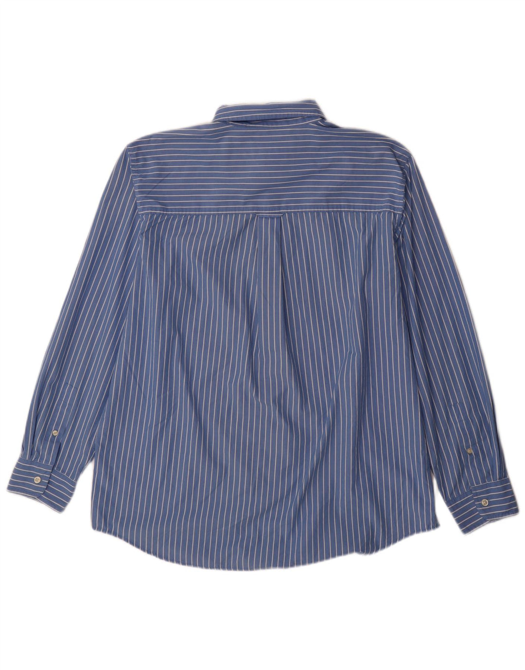 Chaps Camisa para hombre grande de algodón a rayas azules