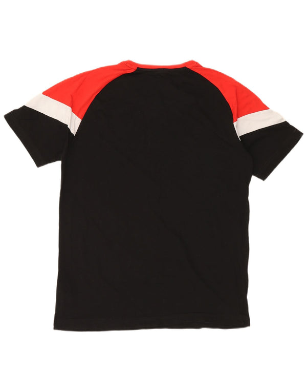 Camiseta PUMA para hombre Top Medium Black Colourblock Cotton