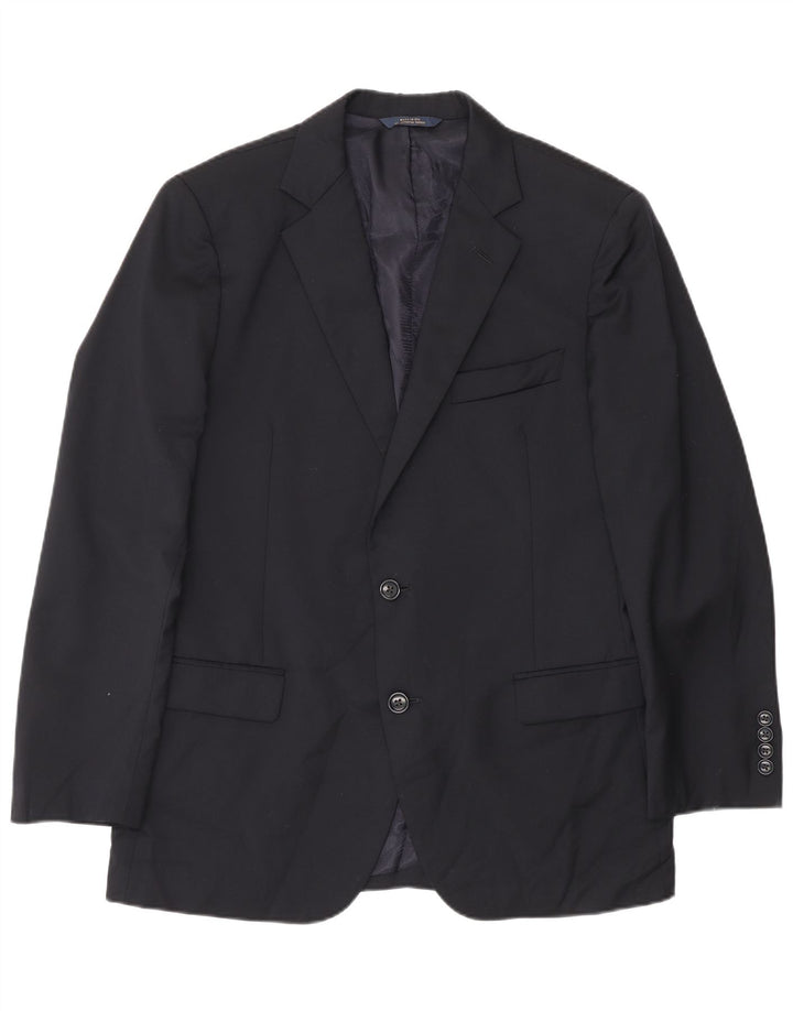 Brooks Brothers Chaqueta tipo blazer de 2 botones para hombre UK 40 Large Lana azul marino