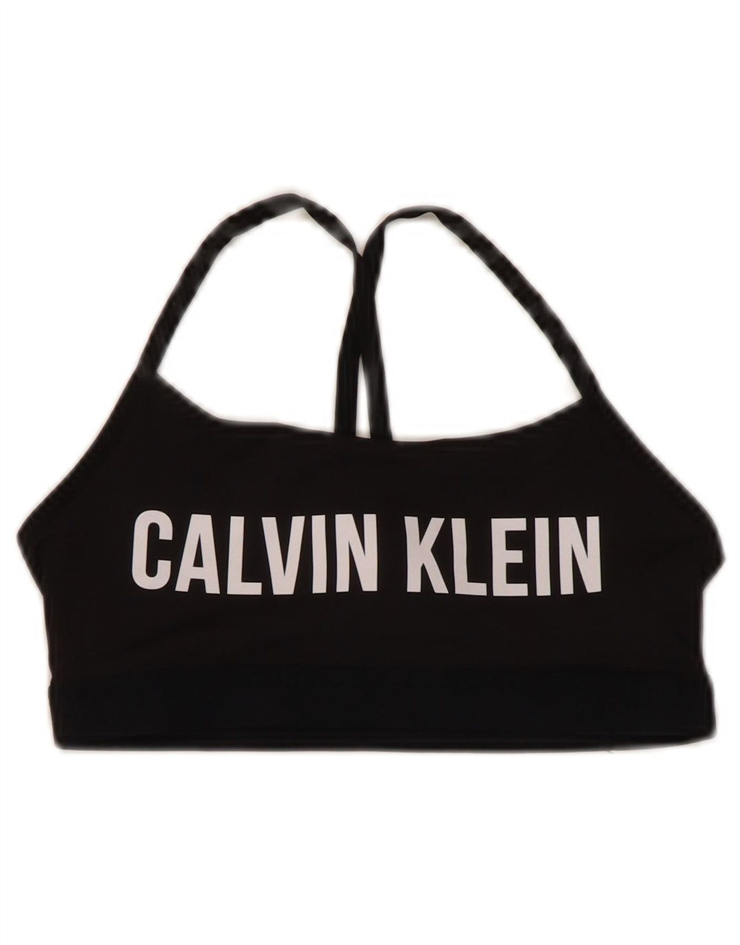 CALVIN KLEIN Top deportivo gráfico para mujer UK 8 Small Black