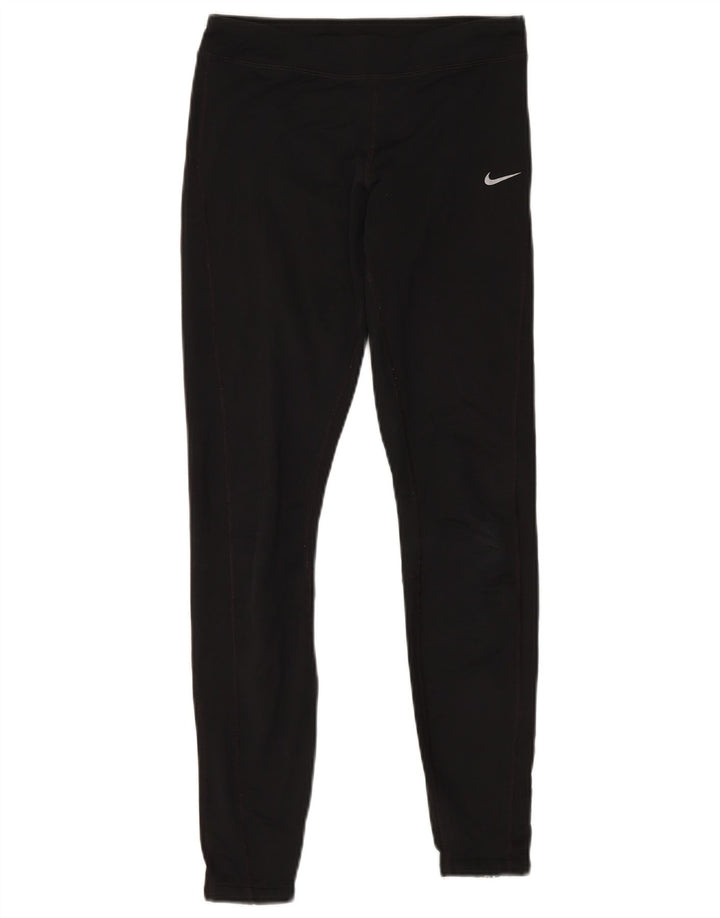 Leggings NIKE Dri Fit para mujer UK 4 XS Poliéster negro