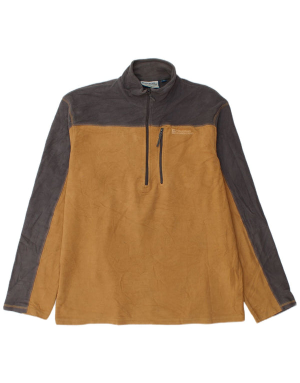 Jersey de forro polar con cremallera y cuello para hombre de Mountain Warehouse Large color naranja