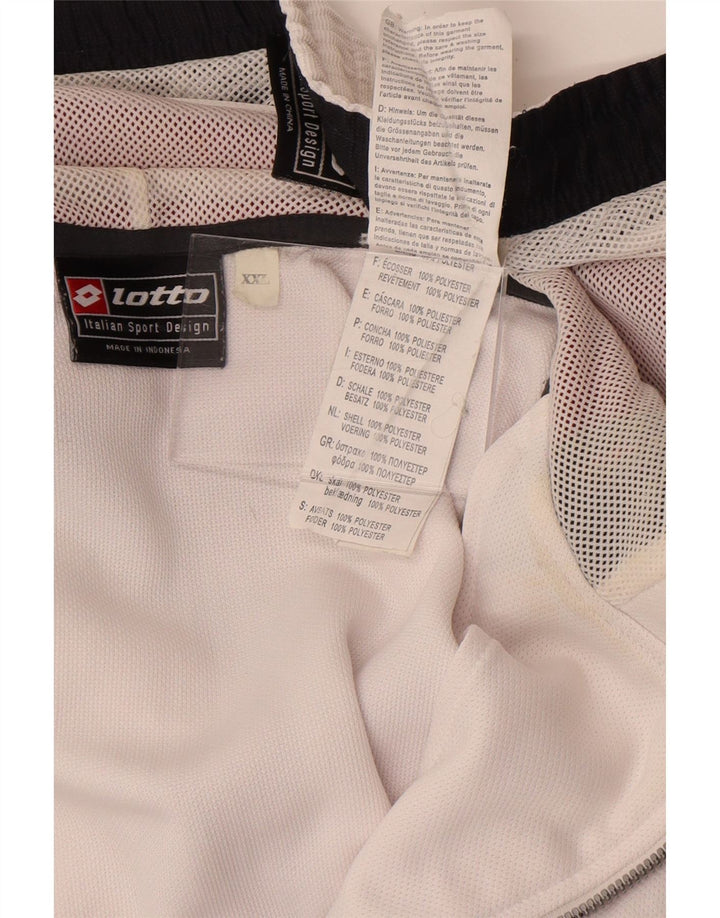 Lotto Chándal completo con gráfico para hombre 2XL Poliéster con bloques de color blanco