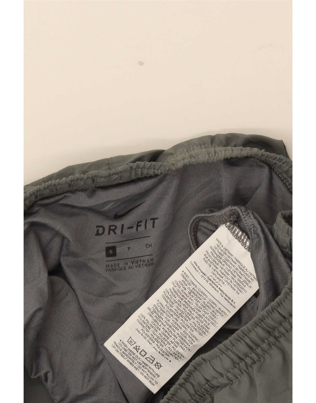 Nike - Pantalones cortos deportivos Dri Fit para hombre, poliéster, color gris pequeño