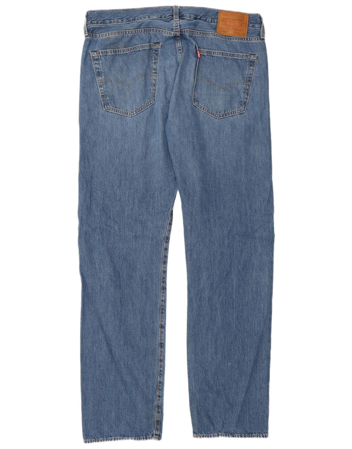 Levi's Hombre 501 Vaqueros Rectos W36 L34 Algodón Azul