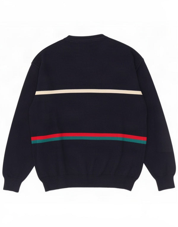 Suéter tipo jersey con cuello redondo para hombre Liberty IT 50 Medium Azul marino a rayas