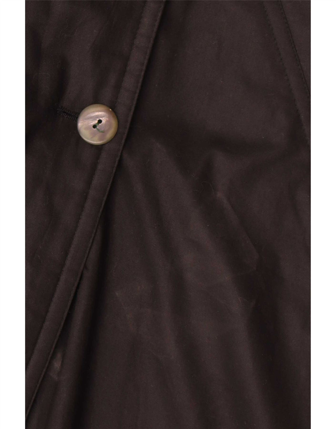 Vintage mujer oversize gabardina Reino Unido 16 grande negro