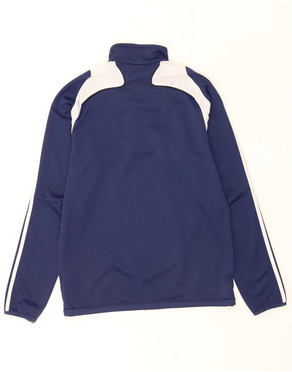 Adidas Hombre Gráfico Jersey Chándal Top UK 40/42 Medio Azul Marino