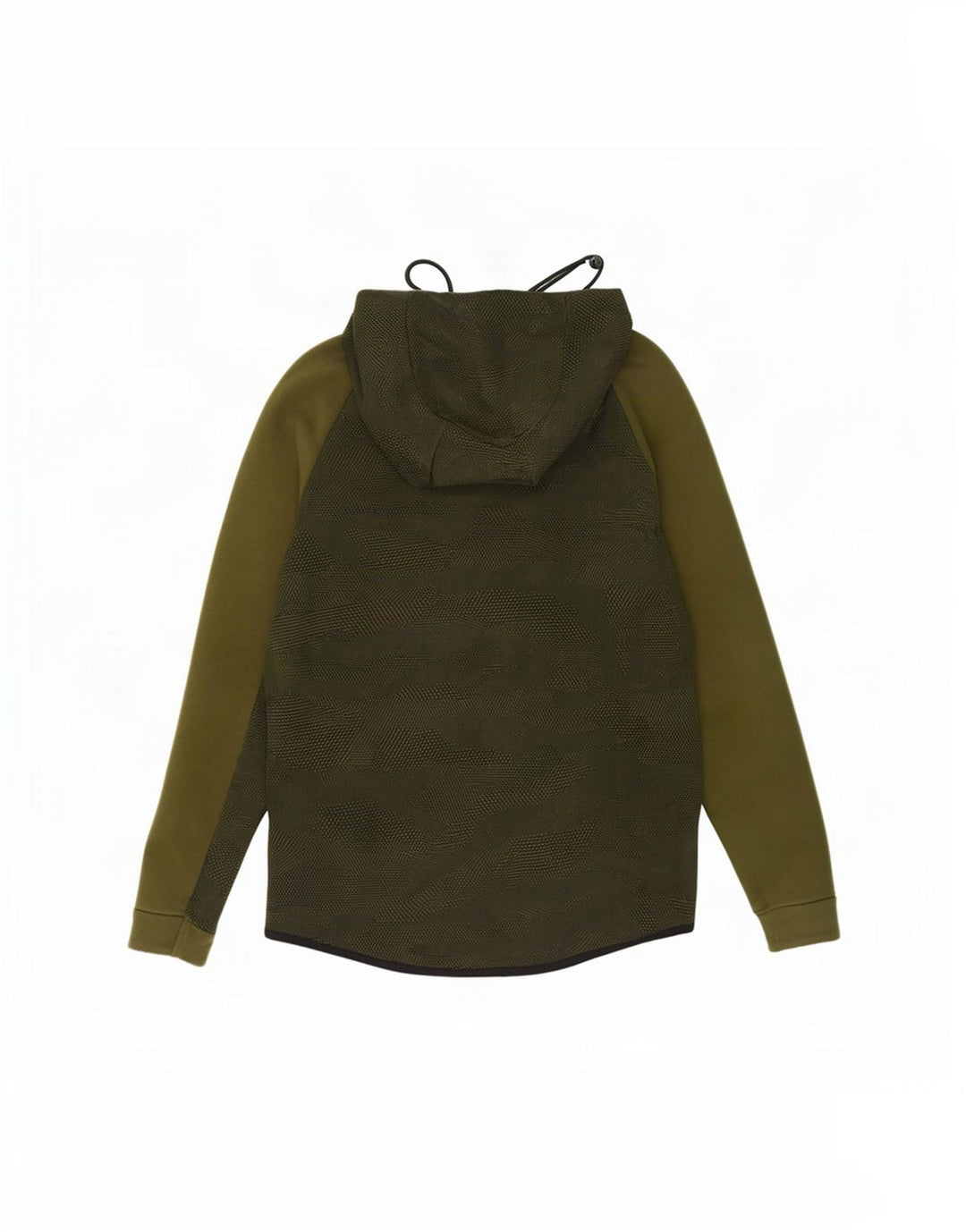 Nike - Sudadera con capucha y cremallera para hombre, color caqui, algodón de camuflaje