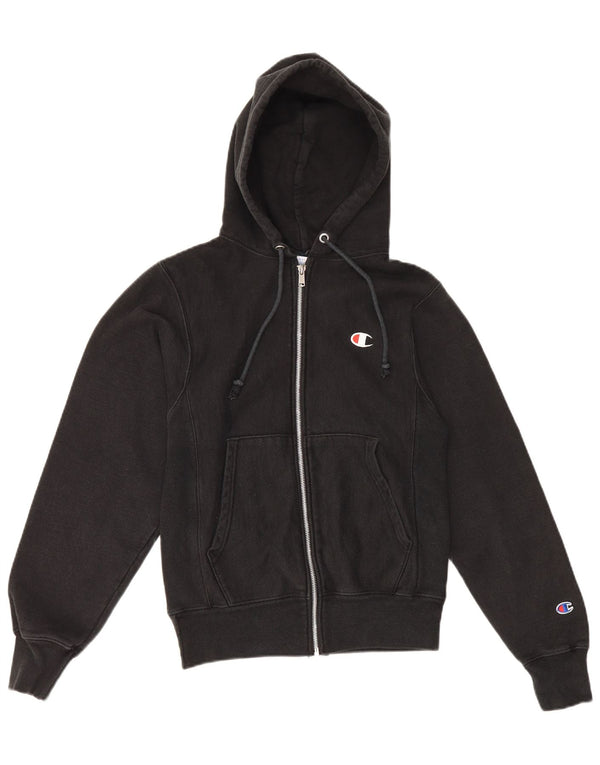 Champion Sudadera con capucha y cremallera para hombre XS Algodón negro