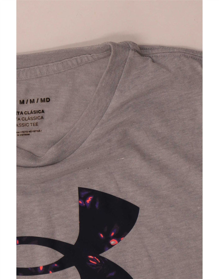 Under Armour Camiseta gráfica para mujer Top UK 44 Gris medio