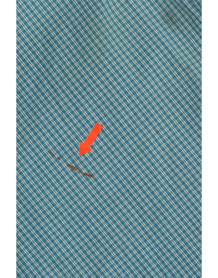 Camisa de manga corta para hombre Ariat Large Blue Gingham