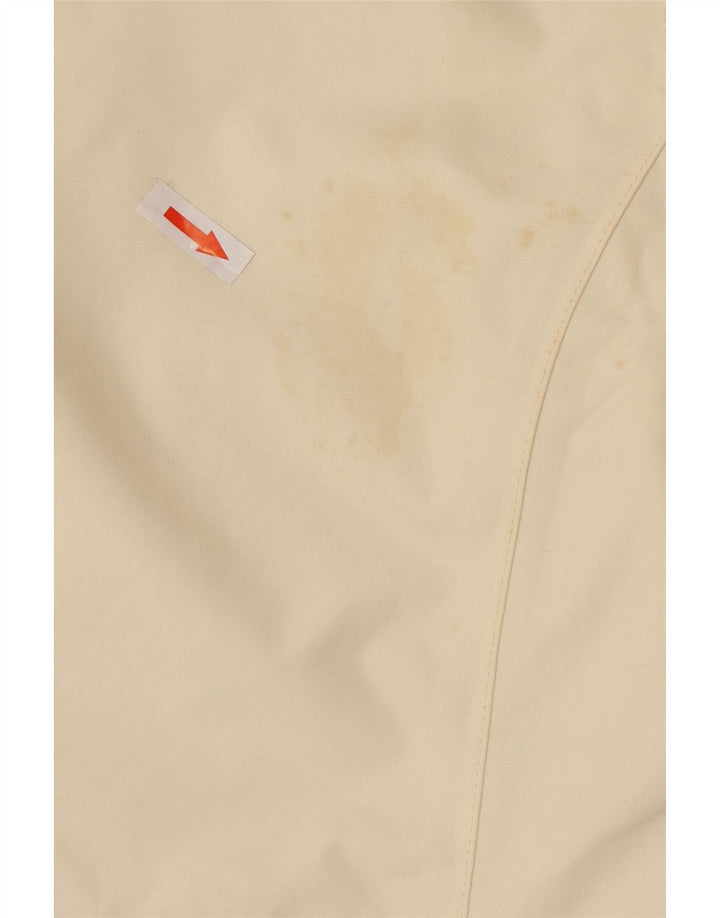 Lands End Chaqueta cortavientos extragrande para mujer UK 10 Small Off White Nylon