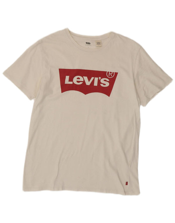 Levi's - Camiseta gráfica para hombre, talla grande, color blanco