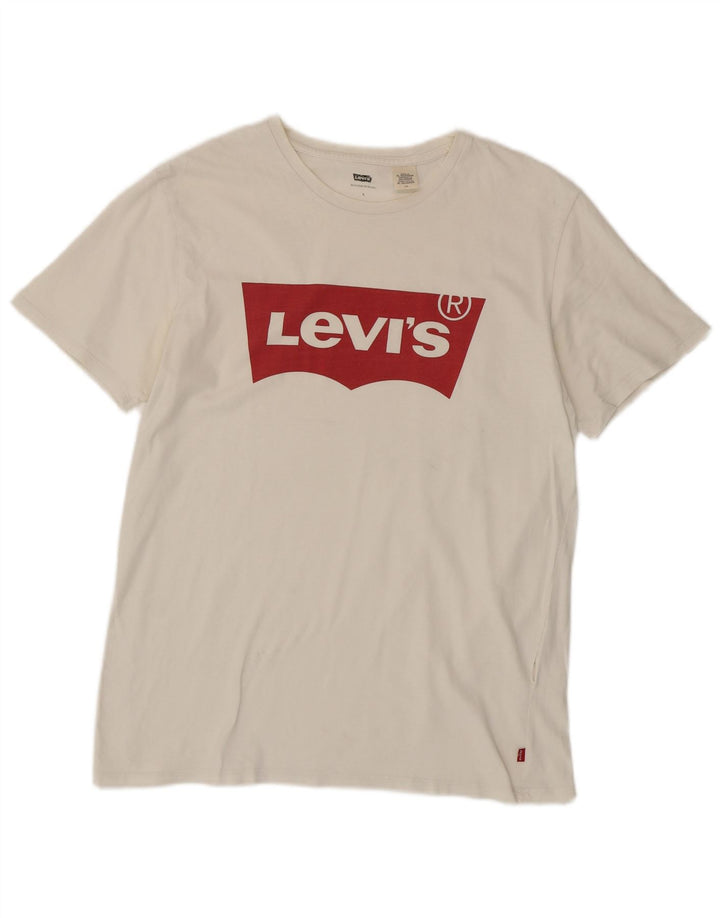 Levi's - Camiseta gráfica para hombre, talla grande, color blanco