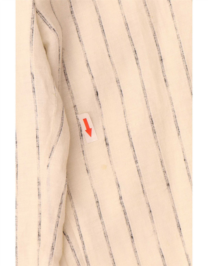 Marks & Spencer Pantalones Casuales para Mujer UK 12 Medium W32 L33 Off White