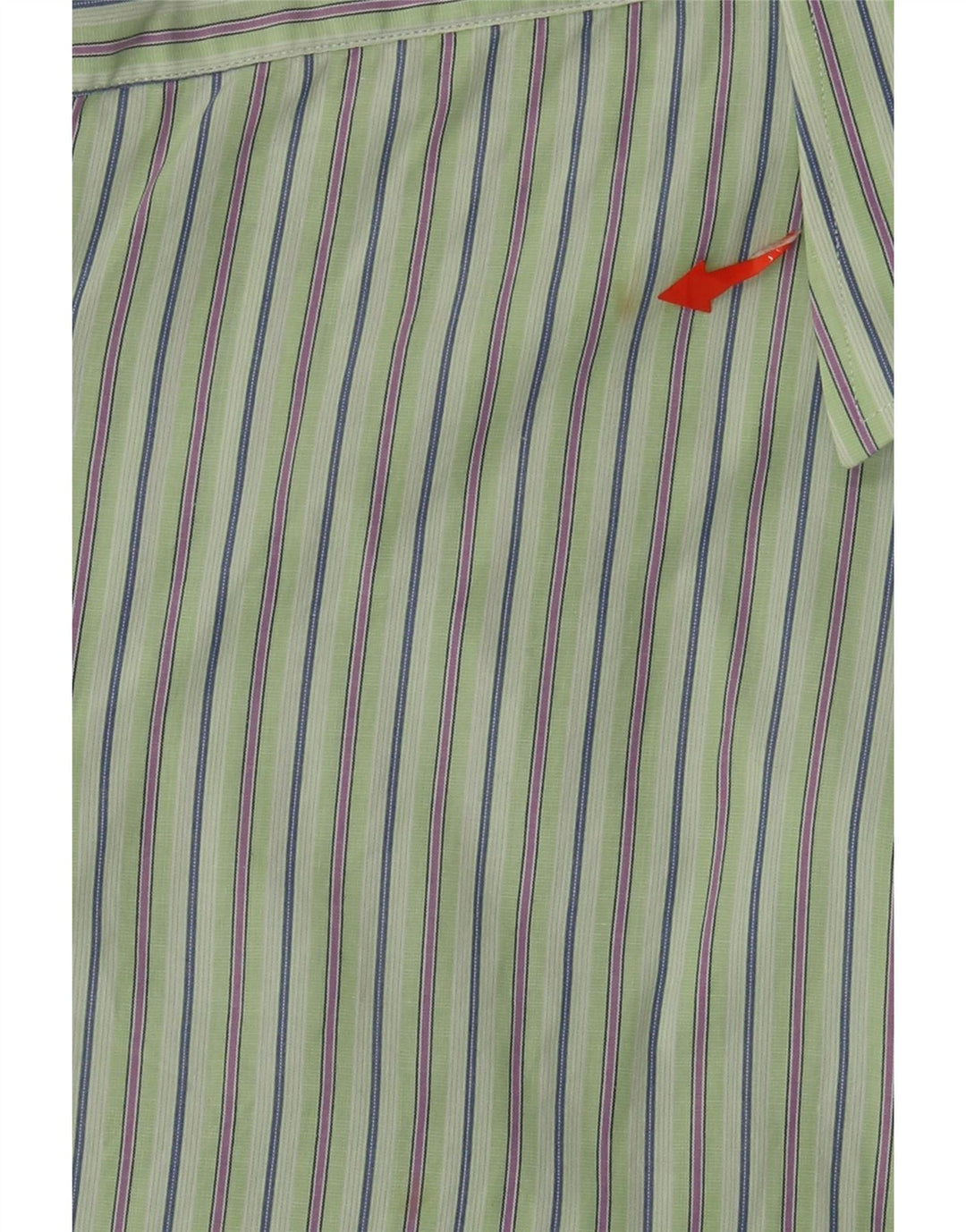 Paul Smith Camisa formal para hombre Talla 45 17 1/2 XL Algodón a rayas verdes