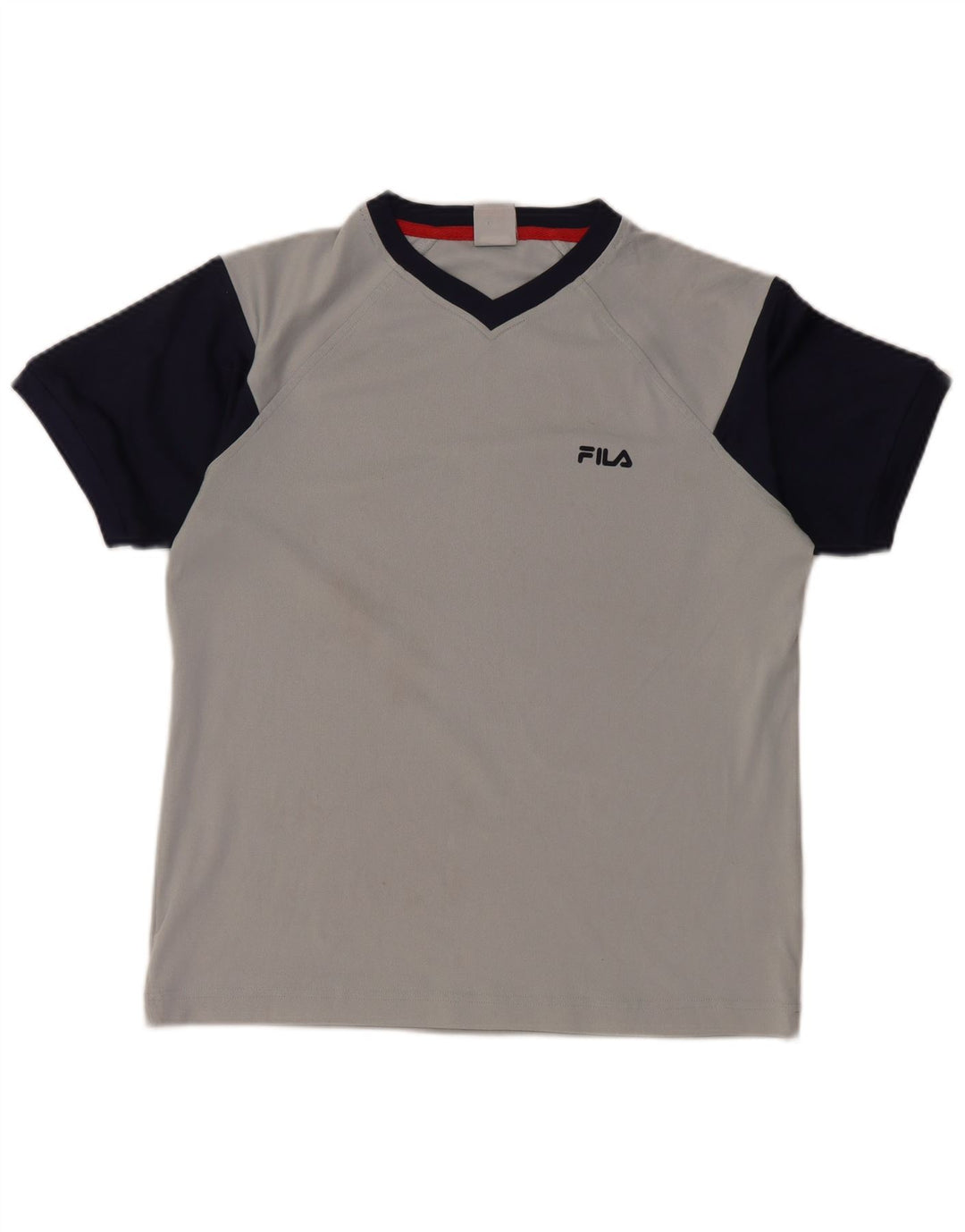 FILA Camiseta gráfica para niño 11-12 años Gris medio Colorblock