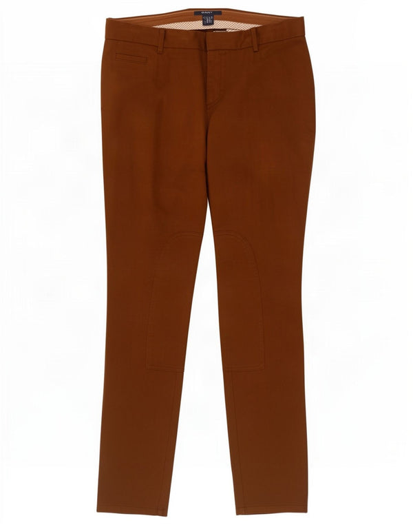 Gant Pantalón chino ajustado para mujer UK 40 Large W36 L33 Algodón marrón