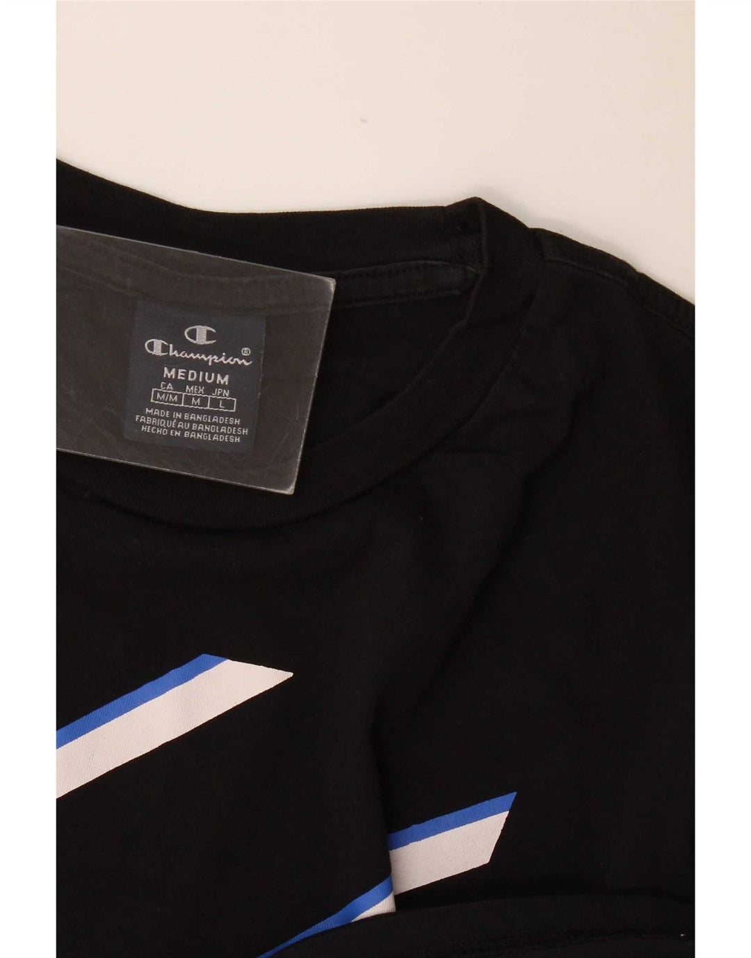 Champion Camiseta Gráfica para Hombre Top Mediano Negro