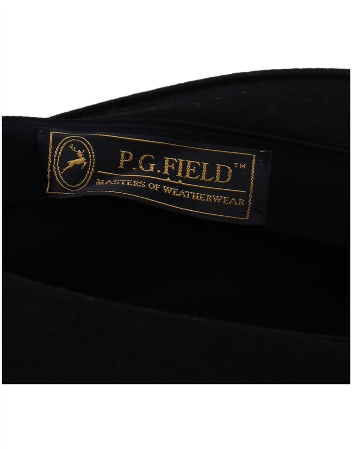 P.G.Field Sombrero Fedora para hombre grande de lana azul marino