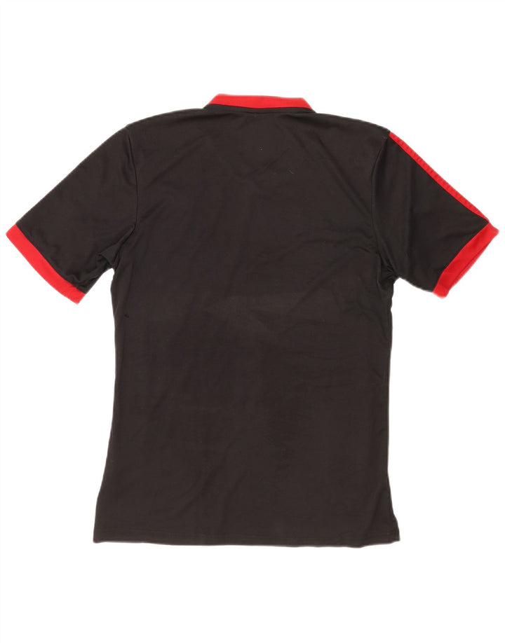 Adidas Mens Climalite Camiseta Top Pequeño Negro Rayas